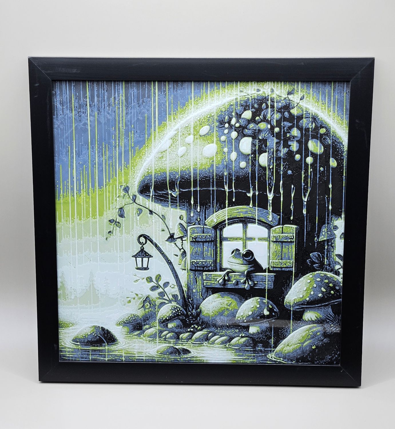Frog in Mushroom House