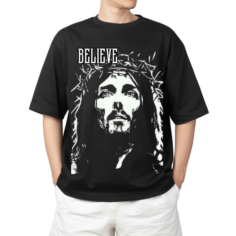 Мъжка тениска Овърсайз Jesus