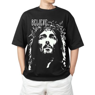 Мъжка тениска Овърсайз Jesus