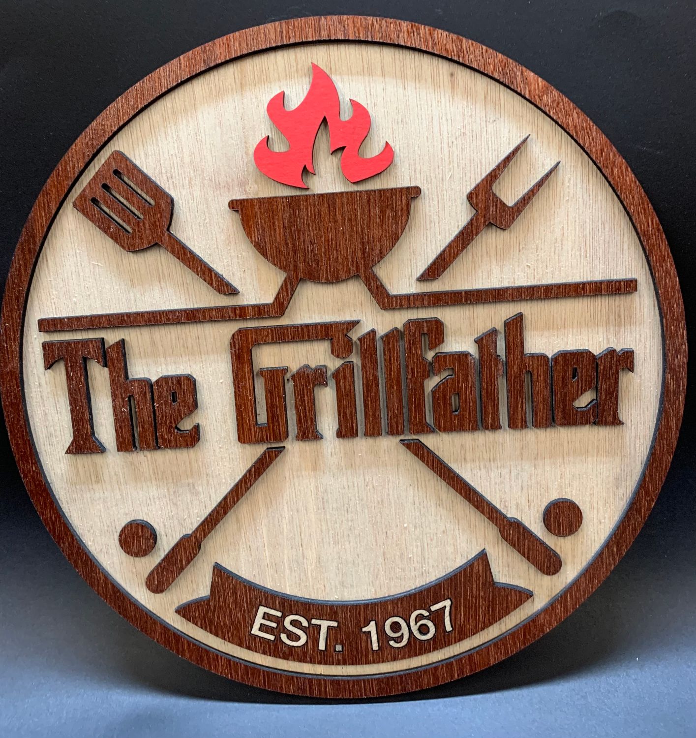 The Grillfather sign/plaque