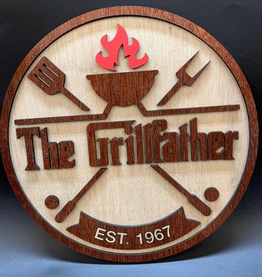 The Grillfather sign/plaque