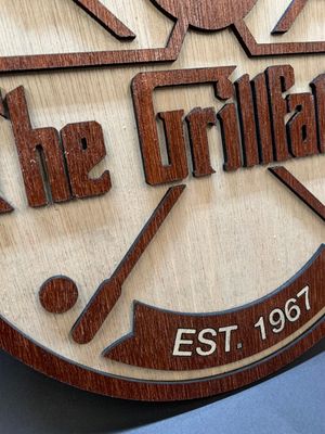 The Grillfather sign/plaque