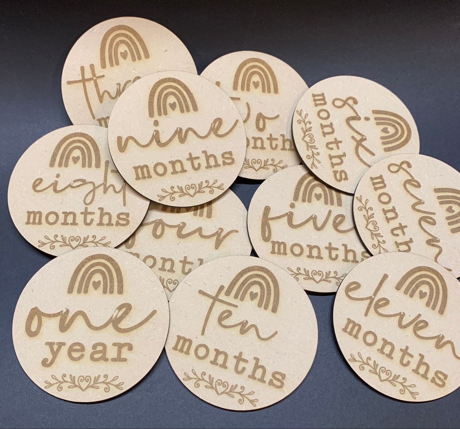 Baby Milestone Markers Laser Etch &amp; Cut