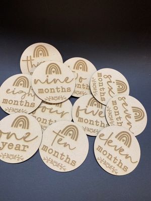 Baby Milestone Markers Laser Etch &amp; Cut