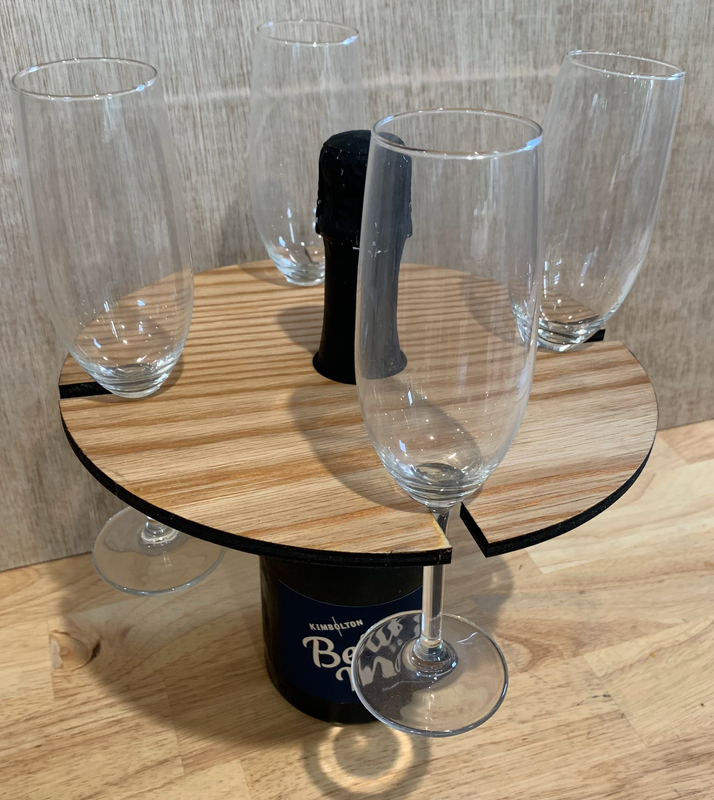 Wine Caddy 2 glass or 4 glass 6mm plywood