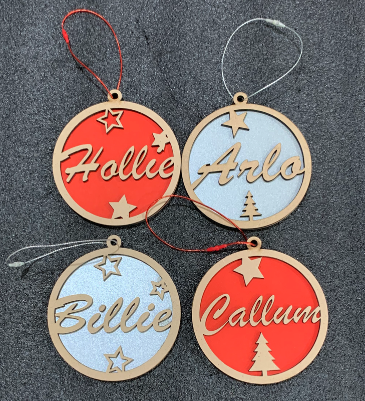 Custom Name Christmas Bauble