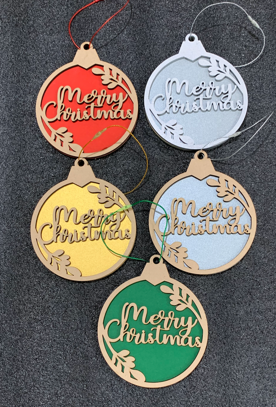 Custom Merry Christmas Bauble