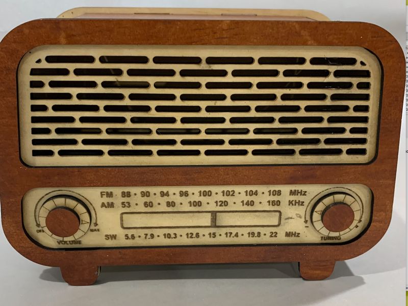 Vintage Radio Money Box