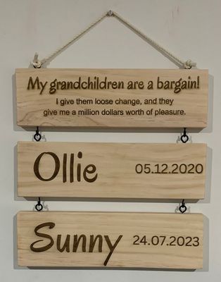 Personalised Wooden Wall Signs