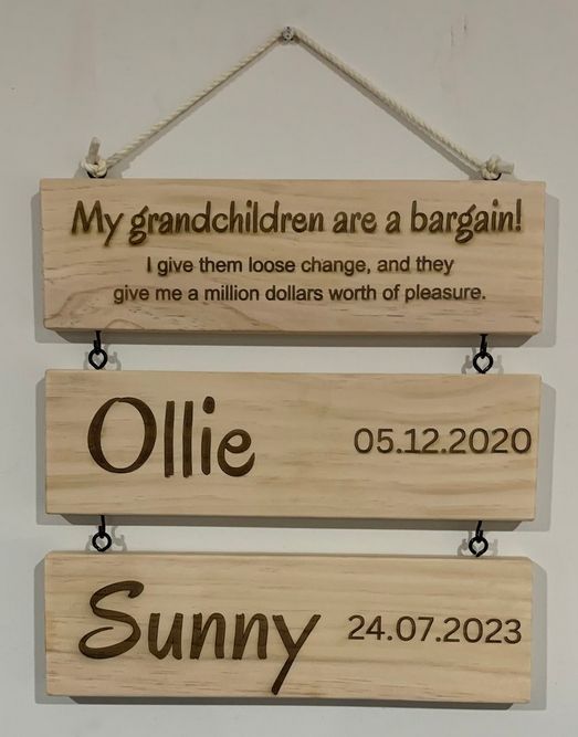 Personalised Wooden Wall Signs