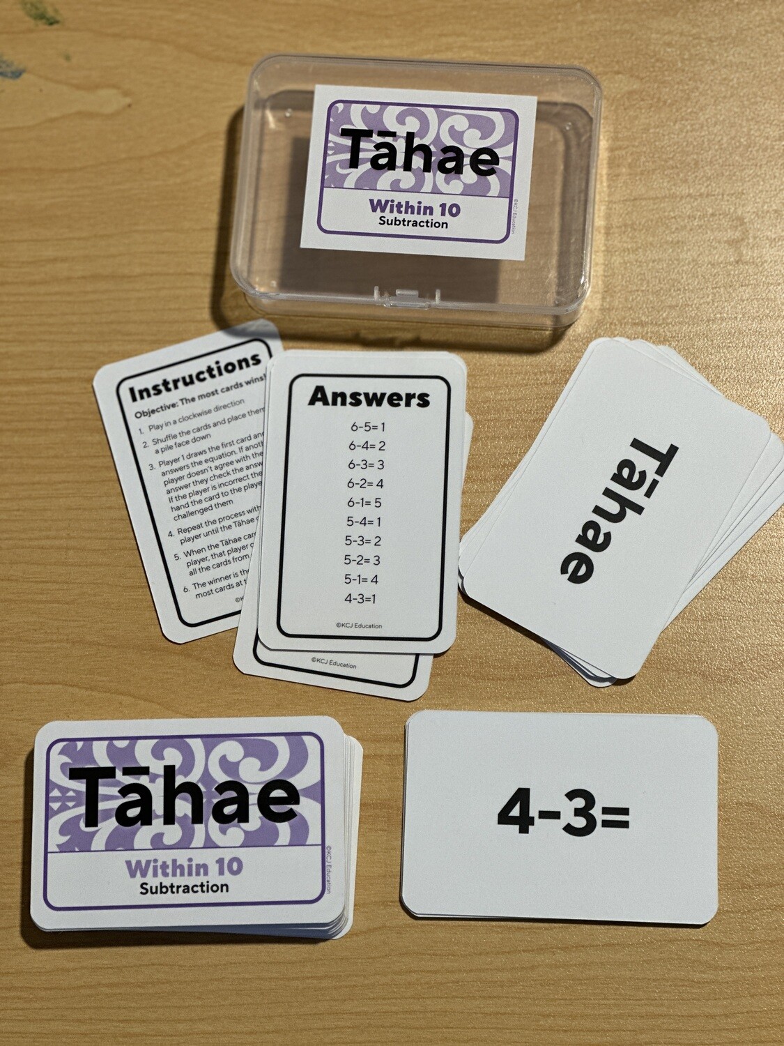 Tāhae Subtraction within 10