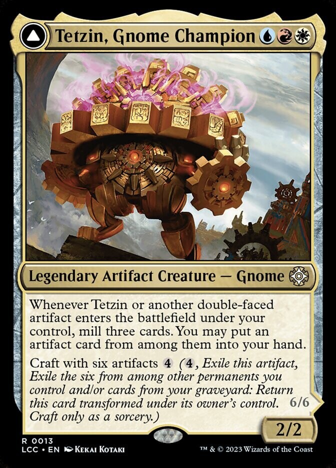 Tetzin, Gnome Champion // The Golden-Gear Colossus Tetzin, Gnome Champion // The Golden-Gear Colossus