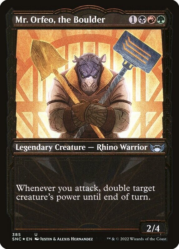 Mr. Orfeo, the Boulder (Gilded Foil)