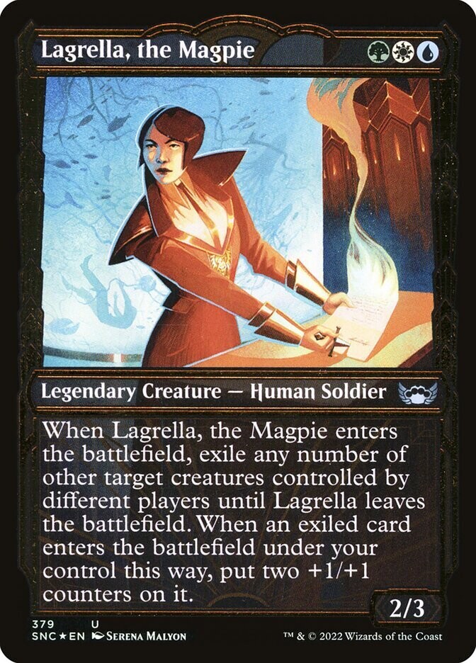Lagrella, the Magpie (Gilded Foil)