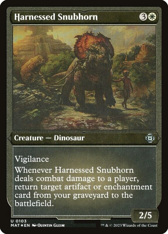 Harnessed Snubhorn (Etched Foil)