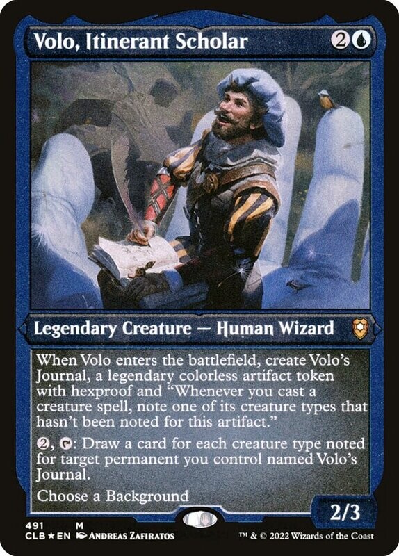 Volo, Itinerant Scholar (Etched Foil)