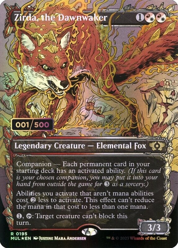 Zirda, the Dawnwaker (Double Rainbow Foil) (Serialized)