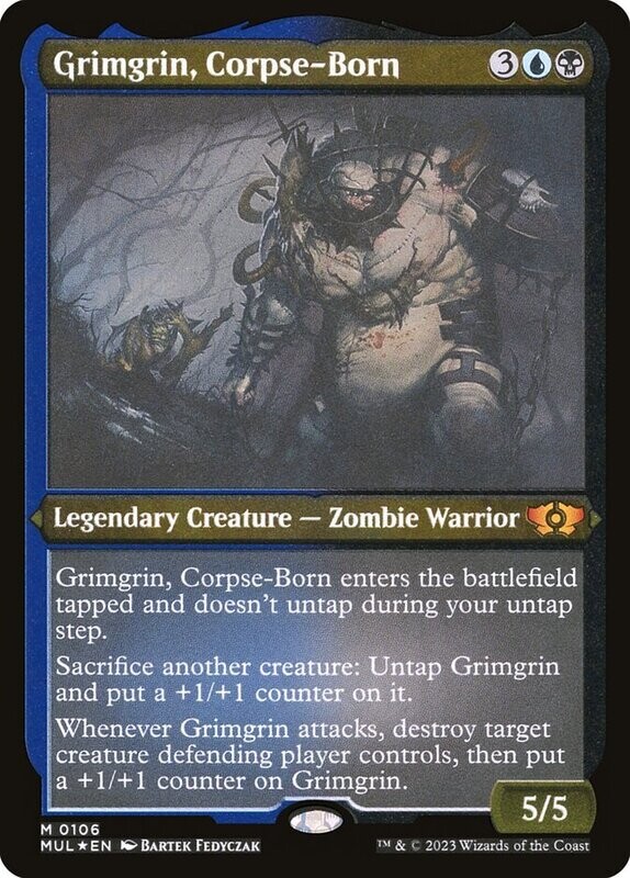 Grimgrin, Corpse-Born (Etched Foil)