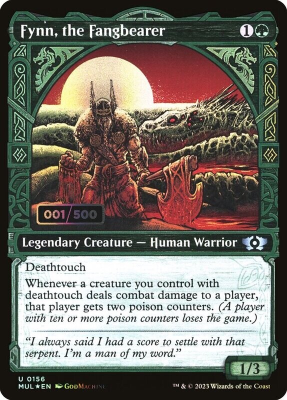 Fynn, the Fangbearer (Double Rainbow Foil) (Serialized)