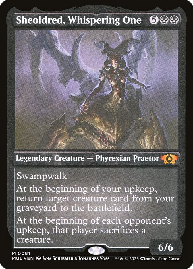 Sheoldred, Whispering One (Etched Foil)