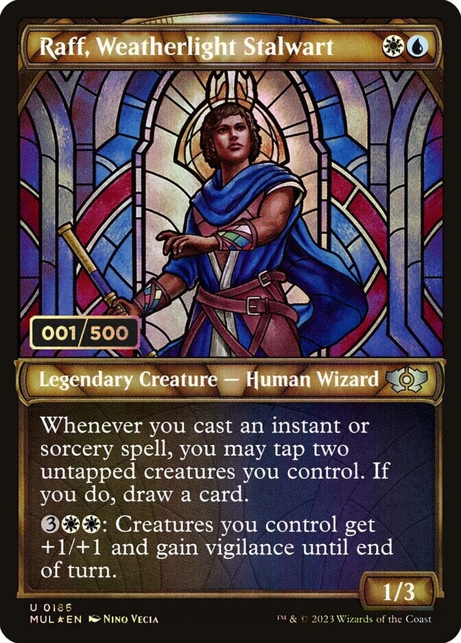 Raff, Weatherlight Stalwart (Double Rainbow Foil) (Serialized)