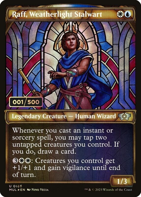 Raff, Weatherlight Stalwart (Double Rainbow Foil) (Serialized)
