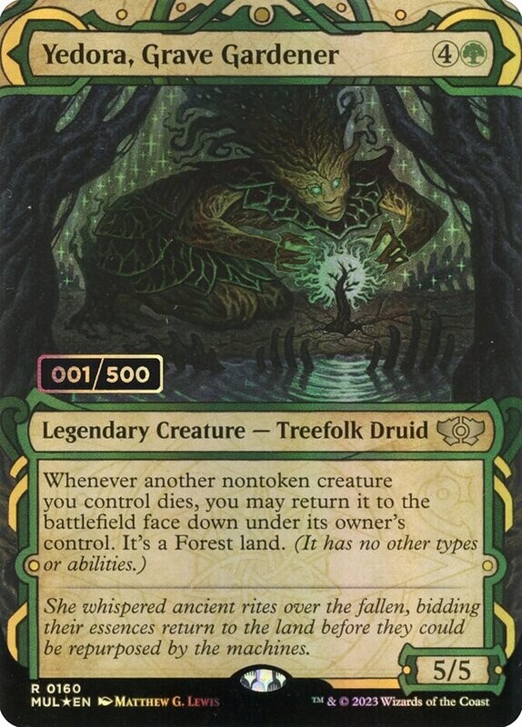 Yedora, Grave Gardener (Double Rainbow Foil) (Serialized)