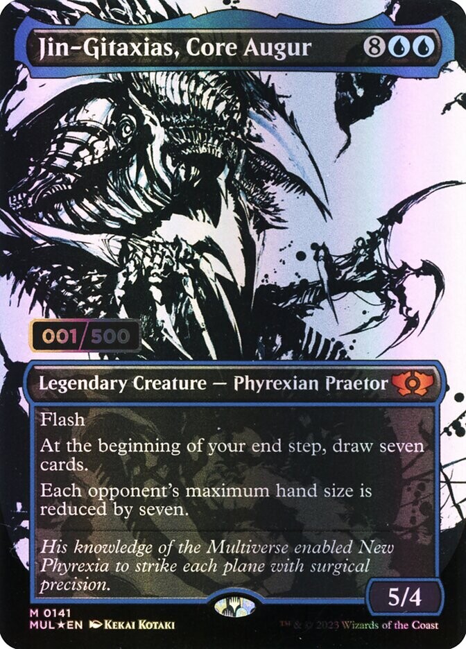 Jin-Gitaxias, Core Augur (Double Rainbow Foil) (Serialized)