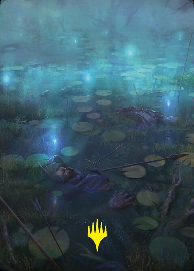The Dead Marshes // The Dead Marshes Art Card (Gold-Stamped Signature)