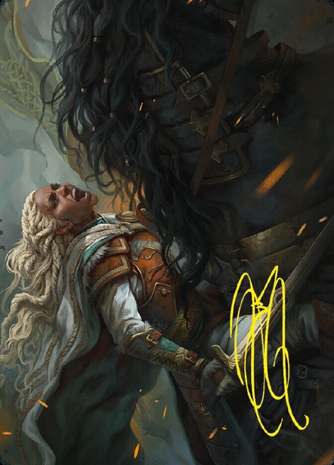 Éowyn, Fearless Knight // Éowyn, Fearless Knight Art Card (Gold-Stamped Signature)