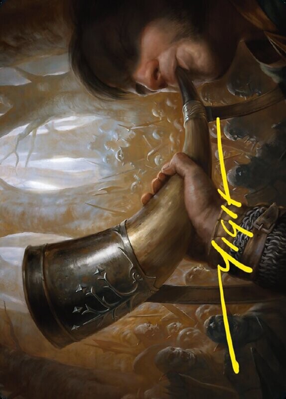 Horn of Gondor // Horn of Gondor Art Card (Gold-Stamped Signature)