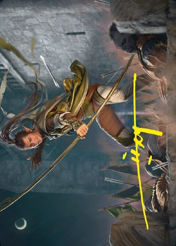 Legolas, Counter of Kills // Legolas, Counter of Kills Art Card (Gold-Stamped Signature)