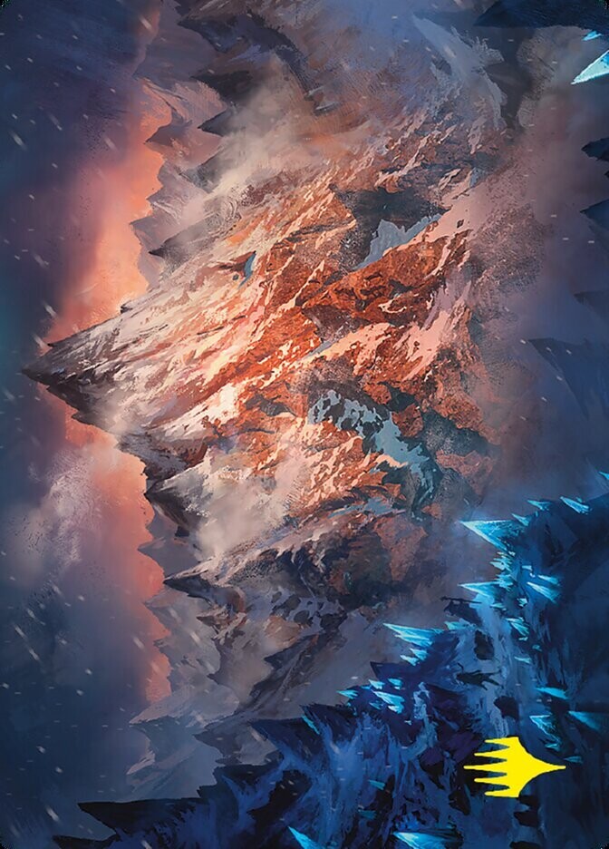 Mountain // Mountain Art Card (Gold-Stamped Signature)