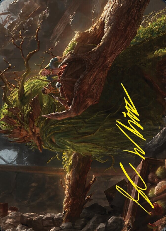 Treebeard, Gracious Host // Treebeard, Gracious Host Art Card (Gold-Stamped Signature)