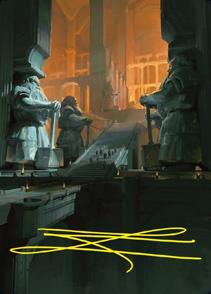 Mines of Moria // Mines of Moria Art Card (Gold-Stamped Signature)