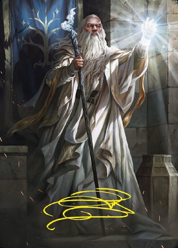 Gandalf the White // Gandalf the White Art Card (Gold-Stamped Signature)