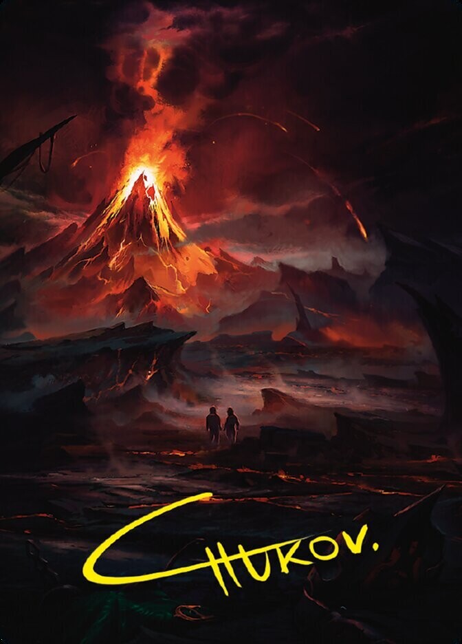 Valley of Gorgoroth // Valley of Gorgoroth Art Card (Gold-Stamped Signature)