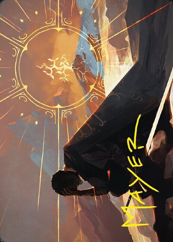 Aragorn, the Uniter // Aragorn, the Uniter Art Card (Gold-Stamped Signature)