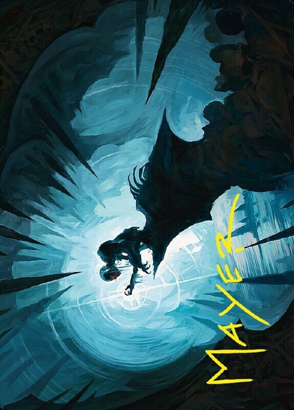 Gollum, Patient Plotter // Gollum, Patient Plotter Art Card (Gold-Stamped Signature)