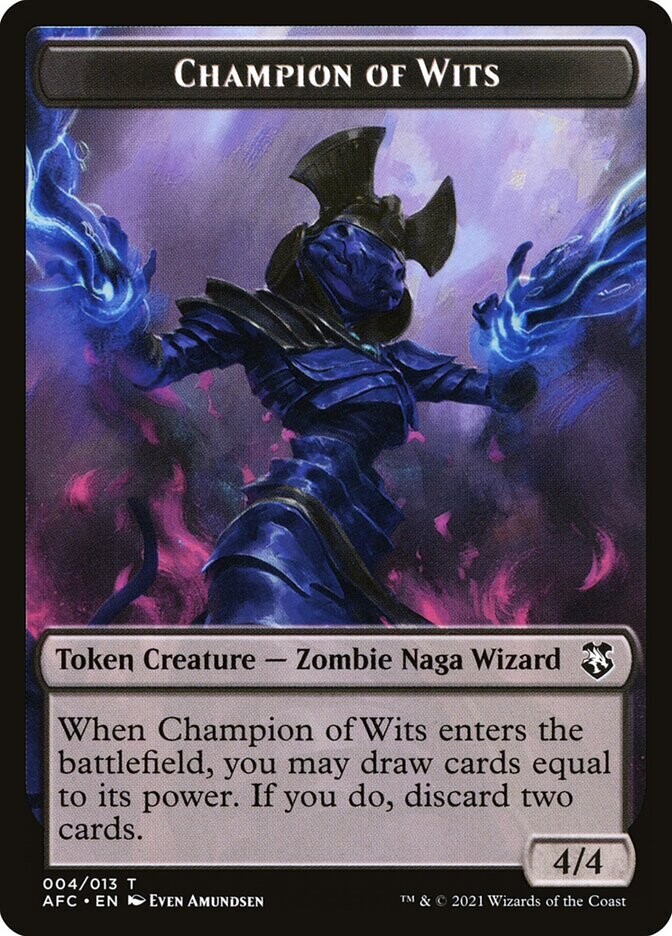Champion of Wits Token // Illusion Token