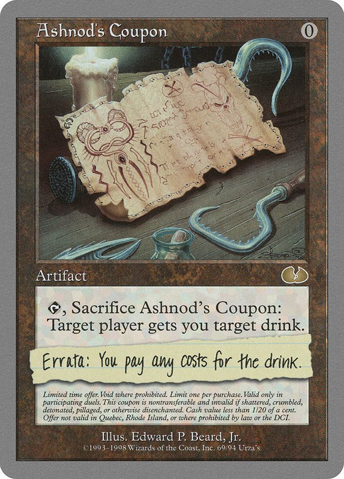 Ashnod&#39;s Coupon