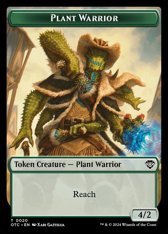 Plant Warrior Token // Treasure Token