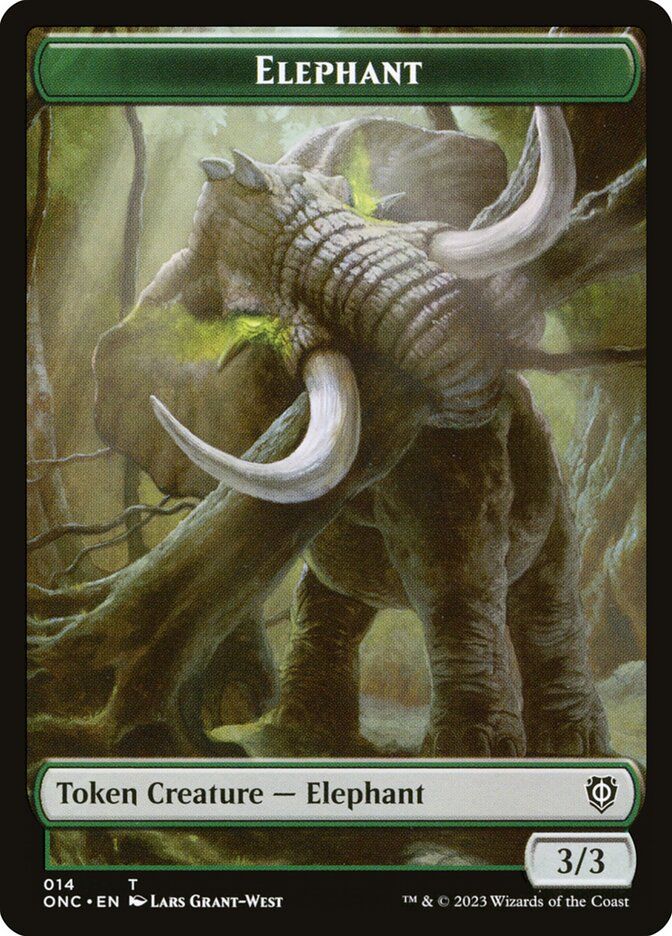 Elephant Token // Human Soldier Token