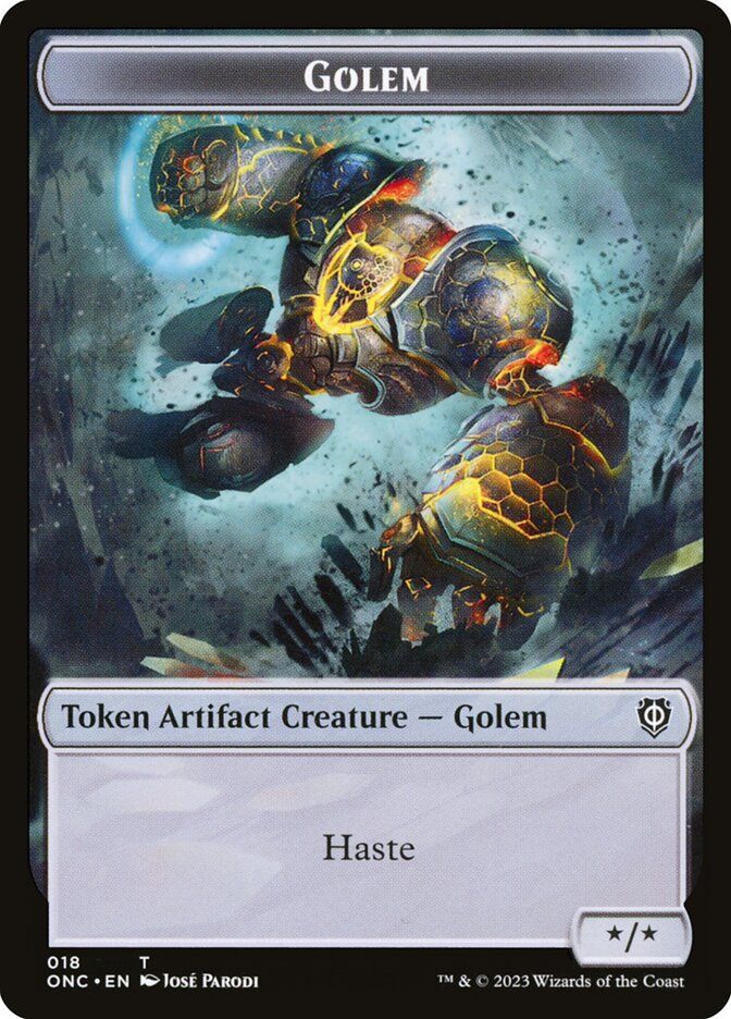 Golem Token // The Monarch Token