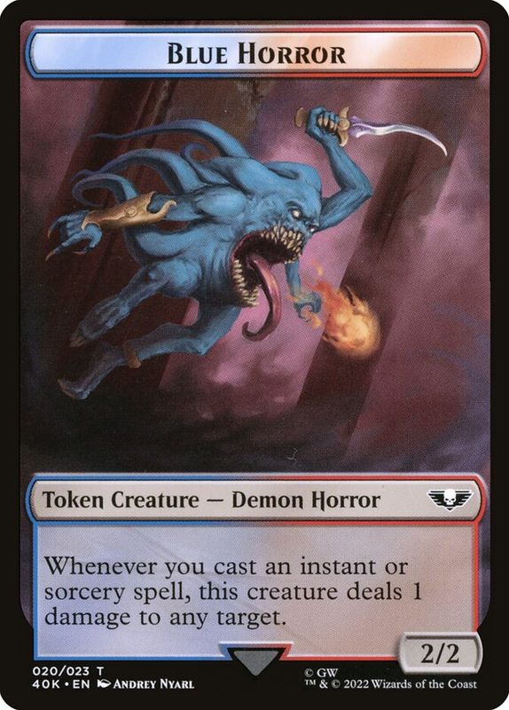 Blue Horror Token // Spawn Token
