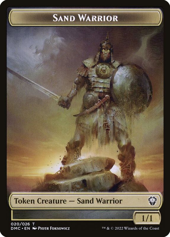 Sand Warrior Token DMU_20