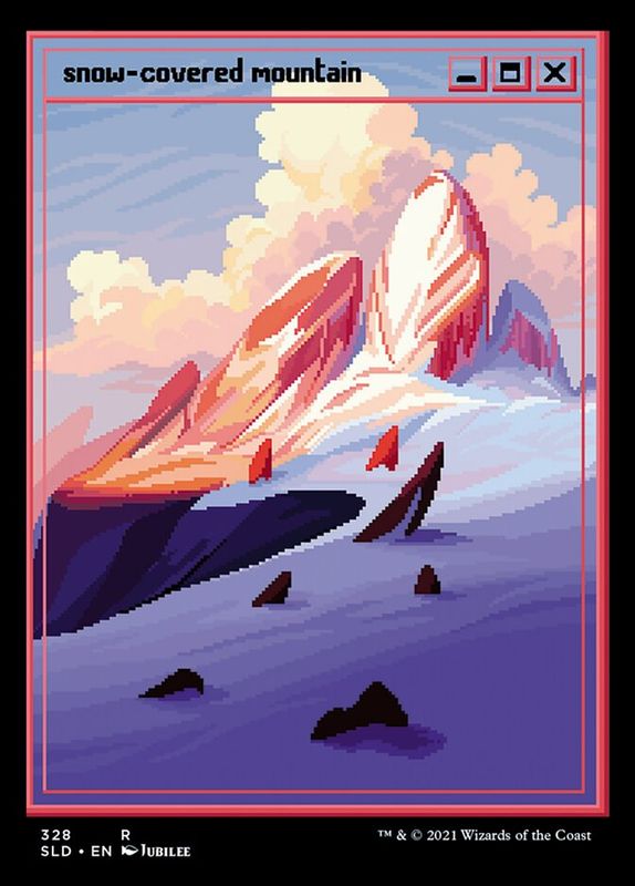 Snow-Covered Mountain SLD_328 (Foil)