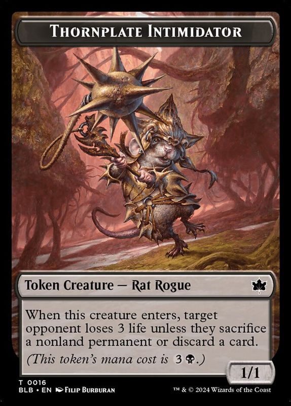 Thornplate Intimidator Token BLB_16