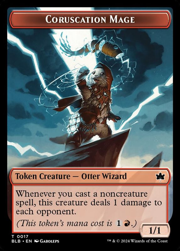 Coruscation Mage Token BLB_17
