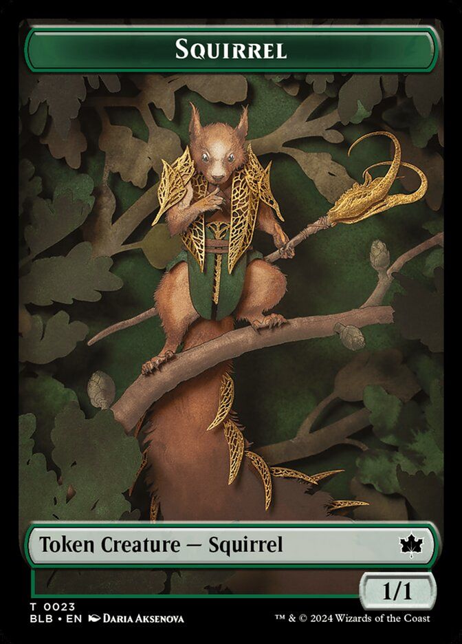 Squirrel Token BLB_23/Treasure Token BLB_29